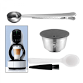Miniatyrbild 3 av 5: Återanvändbar pod i rostfritt stål K-kopp för GDE LUMIO DG325 kaffebryggare Universal passform Enkel att använda 51-100ml