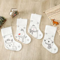 Miniatyrbilde 6 av 10: Hvite julestrømper julepynt ISBJØRN POLAR Polar Bear
