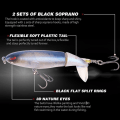 Miniatyrbild 3 av 8: Fiskedrag Beten Whopper Plopper Bass Lure 0,46oz/3,94 tum konstgjorda hårt bete Topwater Flytande Fiskedrag 5st