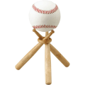 Miniatyrbild 1 av 5: 1 PACK Baseballstativ Hållare Baseball Base Ball Stand Display Hållare av trä