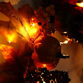 Miniatyrbild 3 av 5: 40 cm dörrkrans höstsimulering Halloween dörrkrans, höstkrans halloweendekorationer (pumpakrans med ljus)