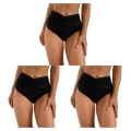 Pikkukuva 5 / 5: 1/2/3 Naisten uimahousut Pool Party Naisten uimapuku Snorklaus Black S 3PCS