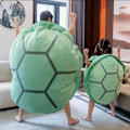 Miniatyrbillede 5 af 5: 40 tommer bærbar skildpaddeskal pude Vægtet kostume til udstoppede dyr Plyslegetøj Sjov udklædning, gave til børn Voksne (40 tommer)