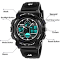 Miniatyrbild 2 av 4: Sport barnklocka, multifunktion vattentät digital watch för 6-15 år gamla pojkar flickor