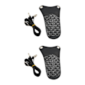 Miniatyrbild 1 av 5: 1/2 saxpåse PU-läder med justerbart axelbälte Black 2PCS