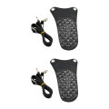 Miniatyrbillede 4 af 5: 1/2/3/5 saks taske PU-læder med justerbar skulderrem Black 2PCS