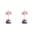 Pikkukuva 1 / 5: 1/2/3/5 Onnenpuu Kodin sisustus Hieno käsityö ja luonnollinen amethyst+amethyst 13cm 2PCS