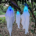 Pikkukuva 5 / 5: Ghost Led -riippuvalaisin 3 kpl Creative Rekvisiitta Ornamentti Sisustustarvikkeet Koti Piha Paikan Asettelu Rekvisiitta