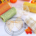 Miniatyrbillede 2 af 5: 4 ruller Mesh Bånd, Metallic Foil Mesh Bånd Metallic Mesh Bånd