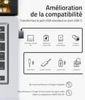 Grå USB C till USB-adapter 3-pack Kompatibel med iPhone 13 12 Pr