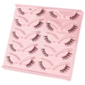 Miniatyrbild 5 av 11: Halvfransar Naturligt utseende Wispy at-Eye Ögonfransar 3D lösögonfransar Fluffy-Soft 10 Par Faux Mink Fake Lashes Sets C