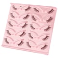 Miniatyrbild 5 av 11: Halvfransar Naturligt utseende Wispy Cat-Eye Ögonfransar 3 lösögonfransar Fluffy-Soft 10 Par Faux Mink Fake Lashes Sets D