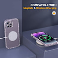 Miniatyrbild 5 av 6: Miracase Glass Series Designad för iPhone 14 Pro Max Case 6,7 tum, [2023 Upgrade] Bumper Case med inbyggd 9H härdat glas Scr Clear Glitter