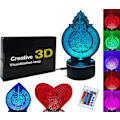 Miniatyrbild 1 av 8: Ayatul Kursi 3D LED Creative Visualization Lamp LED Night Li