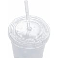 Miniatyrbild 2 av 4: Dubbellagers återanvändbart kopplock med återanvändbara sugrör Kaffe Smoothi