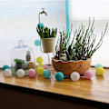 Miniatyrbild 4 av 5: Cotton Ball Fairy Lights - 3m 20 Led Light String-bärbara Led Fairy Lights för inomhusbruk