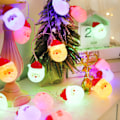 Miniatyrbillede 1 af 5: LED Julemand modellering lyskæde julefest aktiv