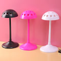 Miniatyrbilde 3 av 5: Portabel Cap Mannekeng Hode Parykk Stativ Stabil Dummy Praktisk Rose red