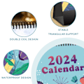 Miniatyrbild 2 av 4: 2024 Standing Flip Desk Calendar, januari 2024 till december 2024, 6,9"