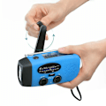 Pikkukuva 9 / 10: Hätätilanteen aurinkoenergialla toimiva käsikampi 1200mAh AM FM NOAA sääradio LED-valo USB-laturi ulkokäyttöön