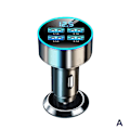 Miniatyrbild 1 av 8: Digital Display Billaddare 4USB 66WPD Laddare Snabbladdare A