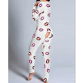 Miniatyrbild 1 av 5: Butt Flap Underkläder Jumpsuit Dam Onesie Pyjamas Back Button-dow A L