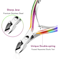 Miniatyrbild 2 av 5: Cuticle Pusher Remover Cutter Nipper Sax Pusher Skalare Scraper Dead Skin Clipper Manikyr Pedikyrverktyg (färgglada)