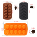 Miniatyrbillede 2 af 5: Halloween-forme Chokoladeforme style 1