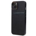 Miniatyrbild 3 av 5: För Iphone 14 Plus Pu Läder + PC Bakre cover Slimt skyddande phone case Black