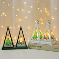 Miniatyrbild 5 av 5: Christmas Triangular Wind Lantern-White Elk, LED Christmas Decora