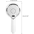 Pikkukuva 5 / 5: LED-suihkupää - Käsisuihkupää 3-värisellä LED-digitaalisella lämpötilanäytöllä NO:2