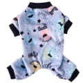 Miniatyrbilde 1 av 6: Julemønster genser Pyjamas for små og mellomstore hunder, juleklær Nyttår Jumpsuit for hund Coral Fleece gensere Varm kappe SDZ119 S