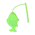 Miniatyrbild 1 av 5: Creative Fish Silikon Infuser Tea Leaf Sil Filter Diffuser Köksverktyg Green