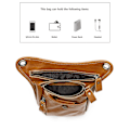 Miniatyrbild 2 av 4: Äkta läder Herr Bältesväska Fanny Pack Midjeväska Bälte Herr Leat