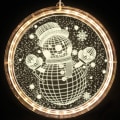 Miniatyrbilde 1 av 6: Juledekorative vinduslys, bakgrunnslys for Snowman
