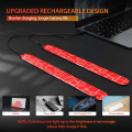 Miniatyrbilde 4 av 5: LED-armbånd for løping, 2-pak løperlys for løpere Oppladbare reflekterende løpeutstyr Light Up Armbånd LED-armbåndslys med høy synlighet red