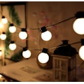 Miniatyrbillede 3 af 5: 1 stk. dekorative lyskæder, 20 LED-kugler til bryllupsfest, ferie, have, gårdhave, værelse (hvid)