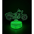 Pikkukuva 3 / 7: Harley Davidson Moottoripyörä Lamppu Yövalo Lahjat 3D 7 Väri