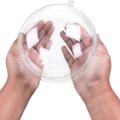 Miniatyrbillede 5 af 5: 15 ST Klar Kuglepynt Kule Tom Fyldbar Juletræ 30pcs Clear open balls 6CM