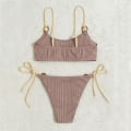 Pikkukuva 3 / 11: Bikini Uimapuku Naiset Bandeau Push Up Micro Bikini ja Uimapuku Rantavaatteet Kesä Bikini Wine red S