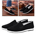 Miniatyrbillede 2 af 5: Kinesiske traditionelle Kung Fu Kampsport Tai Slipper Sko Black 40 Size