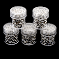 Miniatyrbild 2 av 5: 5 flaskor grossist bulk rostfritt stål spacer pärla diy silver