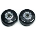 Pikkukuva 3 / 5: 4 Pyörää Kestävät Hiljaiset Matkalaukun Vaihtopyörät Kumiset Kääntyvät Pyörät Korjaussarjat (50 mm X 18 mm)
