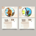 Pikkukuva 5 / 5: Cat Buttholes -seinäkalenteri 2023, malli 12 kuukauden maisemaseinäkalenteri