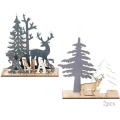 Miniatyrbild 1 av 6: Jul trä bokstäver Xmas dekoration display objekt Mini