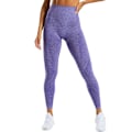 Miniatyrbillede 2 af 6: Dame Høj Talje Yoga Leggings Løb Sport Gym Bukser Træning red M