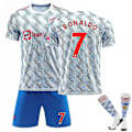 Pikkukuva 1 / 3: Cristiano Ronaldo Cr7 Manchester jalkapallopaita setti lapsille L