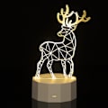 Pikkukuva 2 / 7: USB Milu 3D Akryyli Koristelu LED-lamppu Kodinsisustus Yölamppu