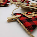 Miniatyrbilde 4 av 5: Merry Christmas Banner - Jutesokkformet Juledekorasjon, Unik Håndsyd Juledekor, Fantastisk