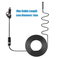 Pikkukuva 4 / 4: 3-in-1 teollinen endoskooppi Borescope tarkastuskamera Sisäänrakennettu 6 LEDiä Ip67 vedenpitävä USB Type-C endoskooppi